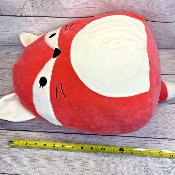 Original Licensed Squishmallows FIFI the FOX w/ Headband 8" & 16" Plush Set of 2 - Picture 6 of 10